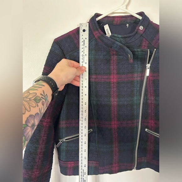 PRETTY LITTLE LIARS SPENCER Elizabeth & James Patti' Plaid Quilted Moto Jacket - Picture 5 of 12